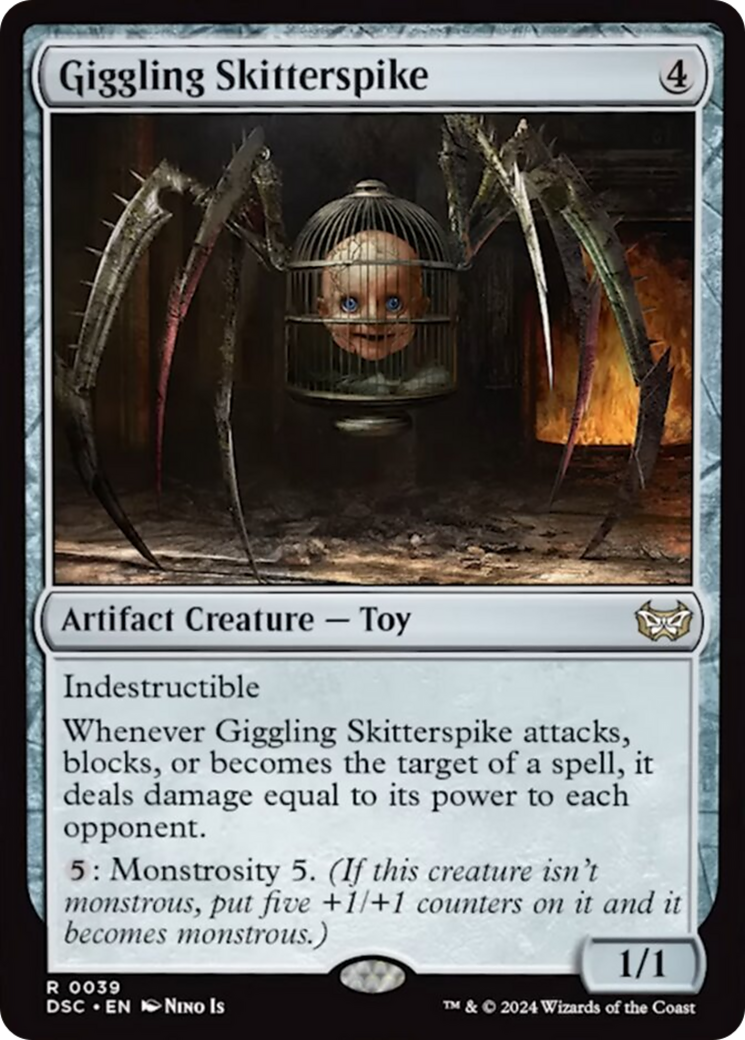 Giggling Skitterspike [Duskmourn: House of Horror Commander] - Destination Retro