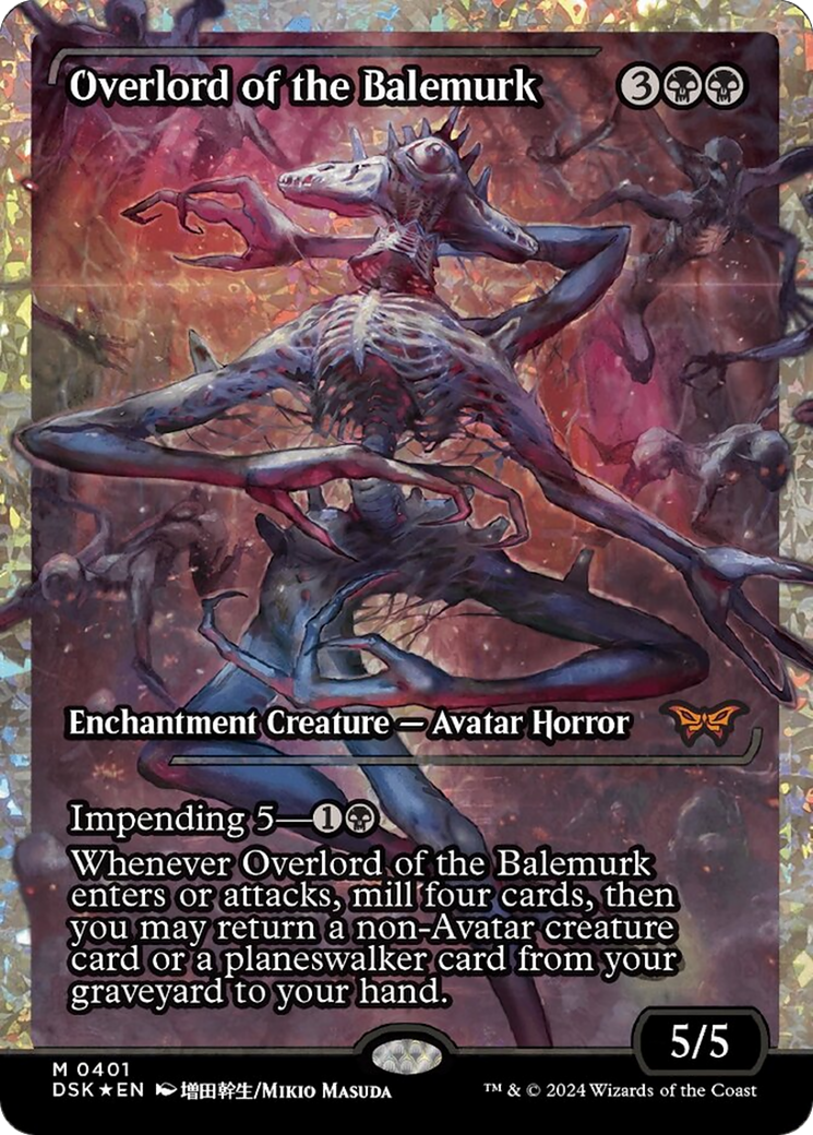 Overlord of the Balemurk (Japan Showcase Fracture Foil) [Duskmourn: House of Horror] - Destination Retro