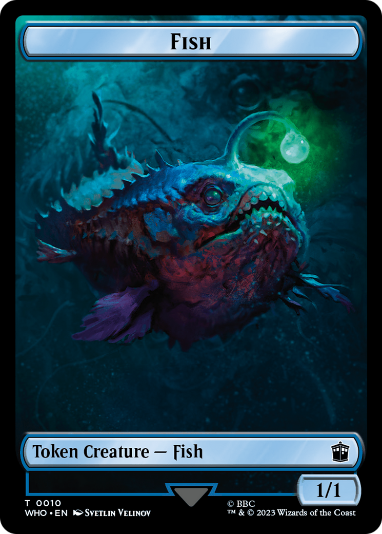 Fish // Treasure (0029) Double-Sided Token [Doctor Who Tokens] - Destination Retro
