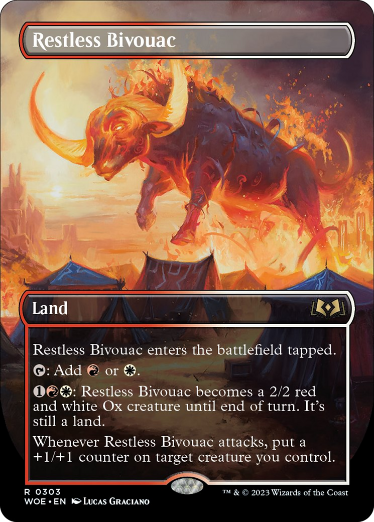 Restless Bivouac (Borderless Alternate Art) [Wilds of Eldraine] - Destination Retro