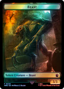 Alien Rhino // Beast Double-Sided Token (Surge Foil) [Doctor Who Tokens] - Destination Retro