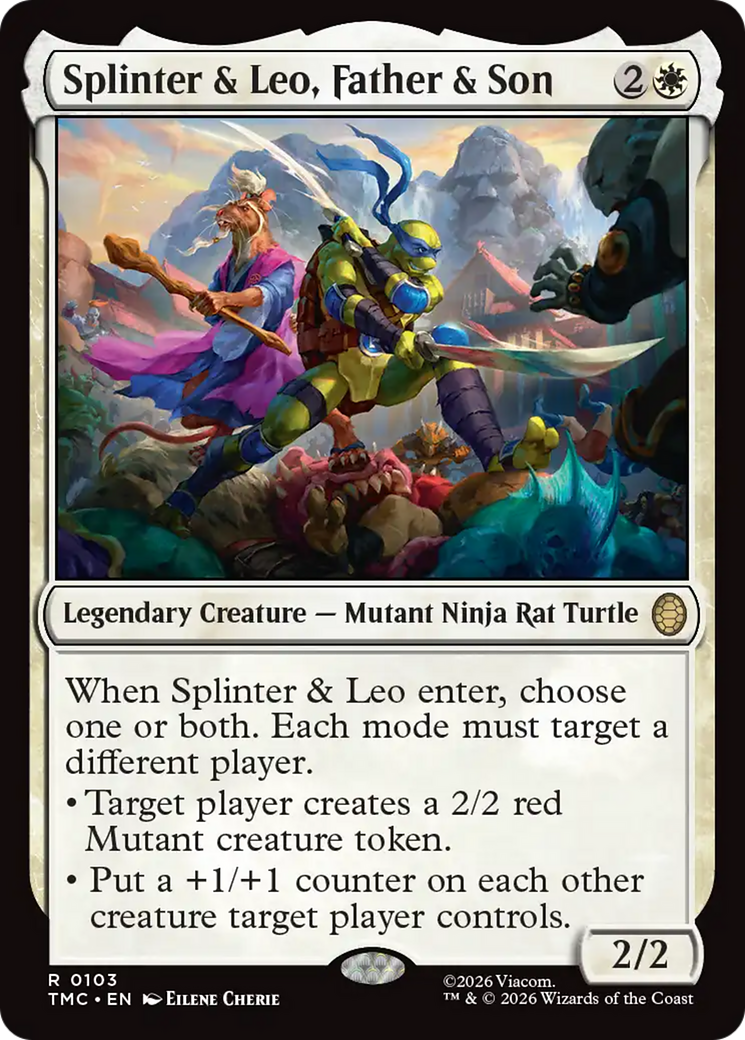 Splinter & Leo, Father & Son [Teenage Mutant Ninja Turtles Commander] - Destination Retro