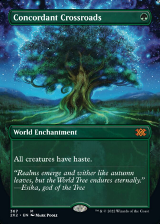 Concordant Crossroads (Borderless Alternate Art) [Double Masters 2022] - Destination Retro