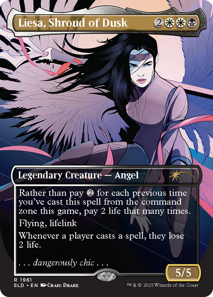 Liesa, Shroud of Dusk (Rainbow Foil) [Secret Lair Drop Series] - Destination Retro
