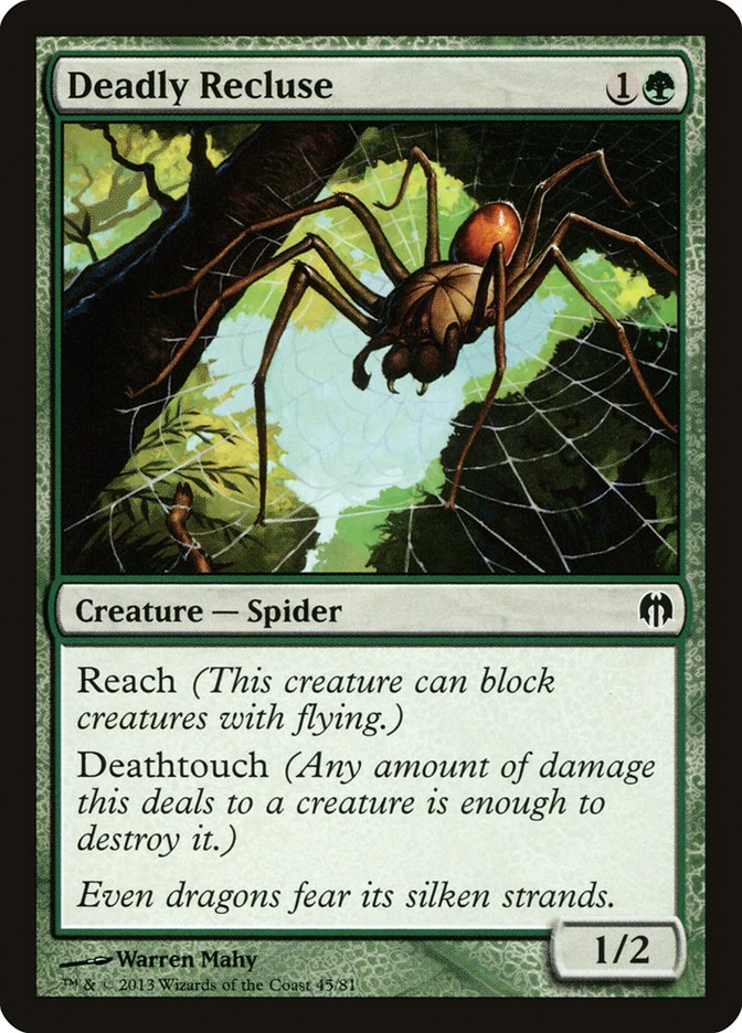 Deadly Recluse [Duel Decks: Heroes vs. Monsters] - Destination Retro