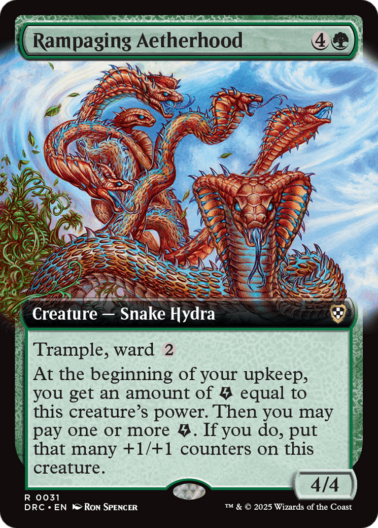 Rampaging Aetherhood (Extended Art) [Aetherdrift Commander] - Destination Retro