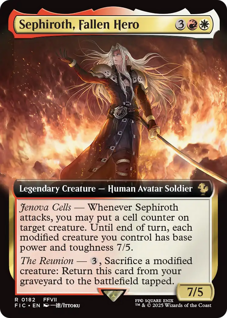 Sephiroth, Fallen Hero (Extended Art) [FINAL FANTASY Commander] - Destination Retro