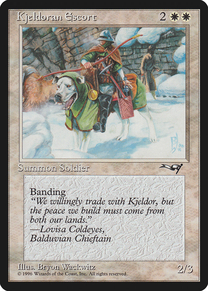 Kjeldoran Escort (Wall Background) [Alliances] - Destination Retro