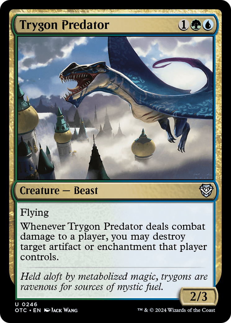 Trygon Predator [Outlaws of Thunder Junction Commander] - Destination Retro