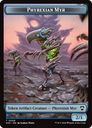 Elemental (0021) // Phyrexian Myr Double-Sided Token [Secrets of Strixhaven Commander Tokens] - Destination Retro