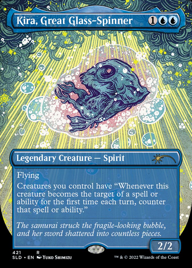 Kira, Great Glass-Spinner (Borderless) [Secret Lair Drop Series] - Destination Retro