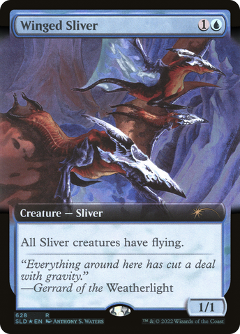 Winged Sliver (Extended Art) [Secret Lair Drop Promos] - Destination Retro