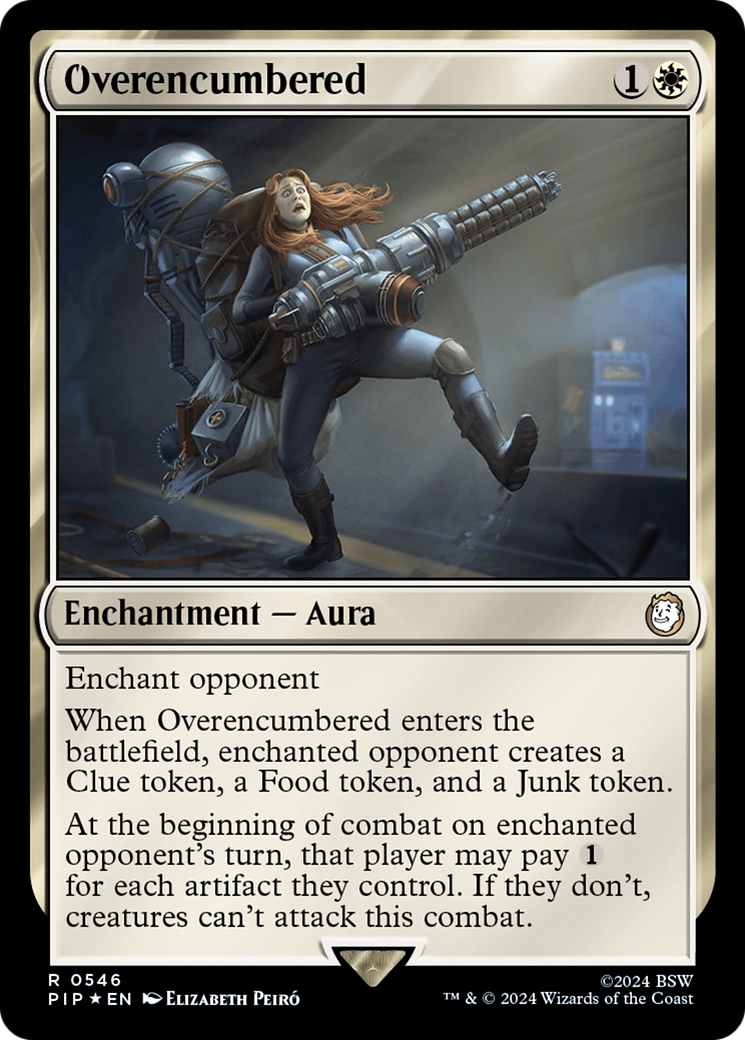 Overencumbered (Surge Foil) [Fallout] - Destination Retro