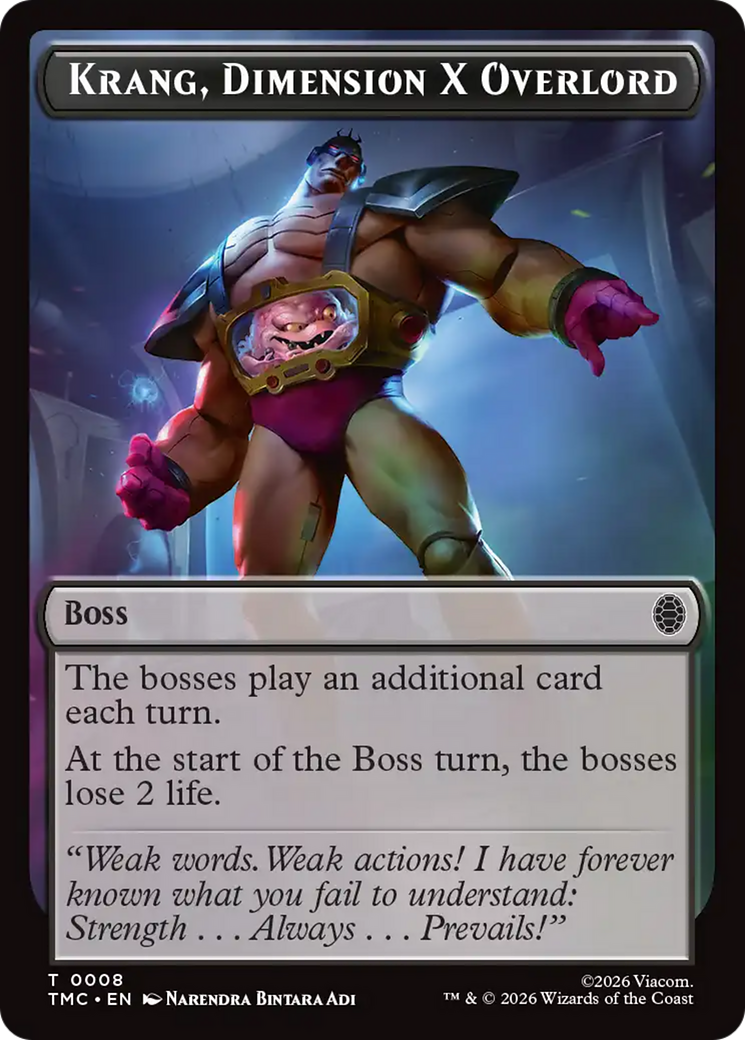 Krang, Dimension X Overlord [Teenage Mutant Ninja Turtles Commander Tokens] - Destination Retro