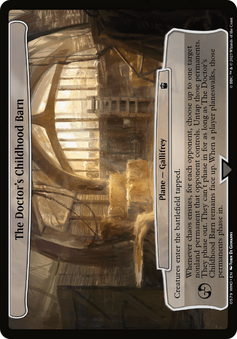 The Doctor's Childhood Barn [Doctor Who] - Destination Retro
