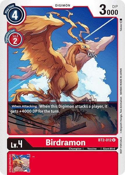 Birdramon [BT2-012] (Official Tournament Pack Vol.3) [Release Special Booster Promos] - Destination Retro