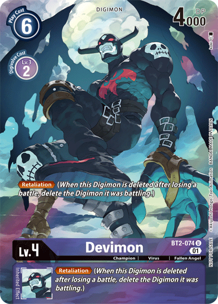 Devimon [BT2-074] (Alternate Art) [Release Special Booster Ver.1.0] - Destination Retro