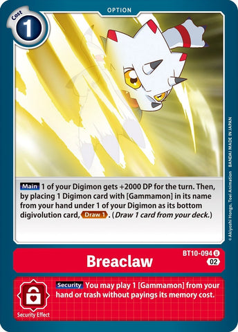 Breaclaw [BT10-094] [Xros Encounter] - Destination Retro