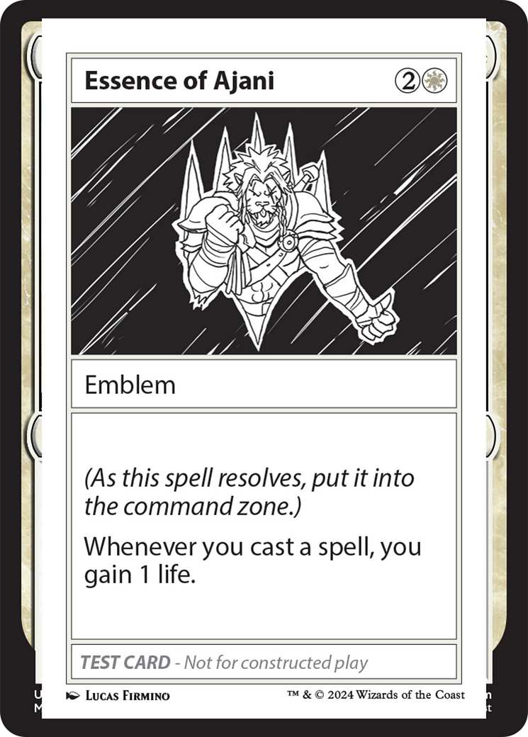 Essence of Ajani [Mystery Booster 2 Playtest Cards] - Destination Retro