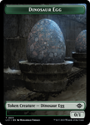 Dinosaur Egg // Dinosaur (0010) Double-Sided Token [The Lost Caverns of Ixalan Tokens] - Destination Retro