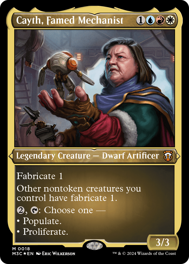 Cayth, Famed Mechanist (Foil Etched) [Modern Horizons 3 Commander] - Destination Retro
