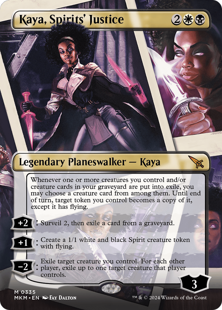 Kaya, Spirits' Justice (Borderless) [Murders at Karlov Manor] - Destination Retro