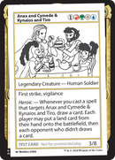 Anax and Cymede & Kynaios and Tiro [Mystery Booster 2 Playtest Cards] - Destination Retro