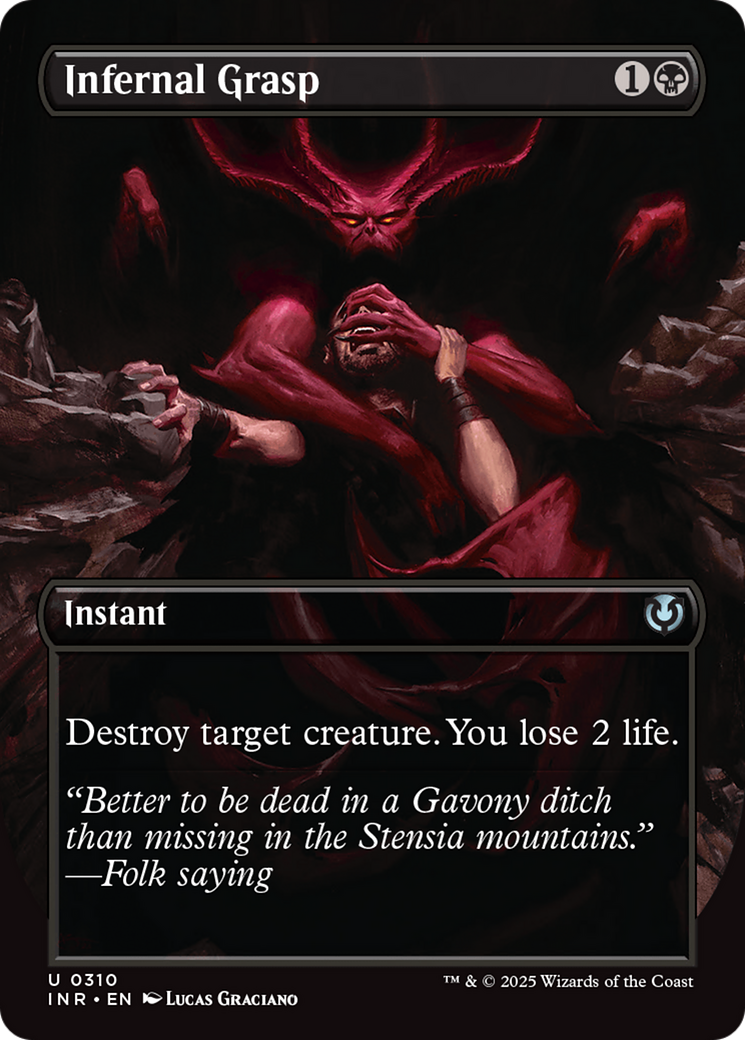 Infernal Grasp (Borderless) [Innistrad Remastered] - Destination Retro