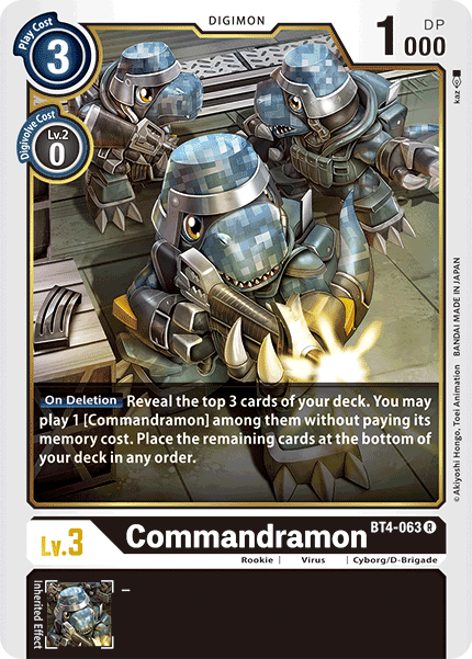 Commandramon [BT4-063] [Great Legend] - Destination Retro