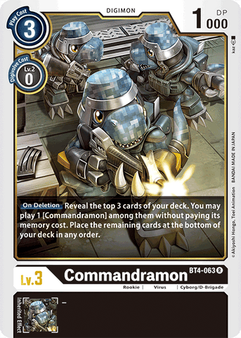 Commandramon [BT4-063] [Great Legend] - Destination Retro