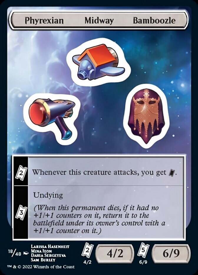 Phyrexian Midway Bamboozle [Unfinity Stickers] - Destination Retro