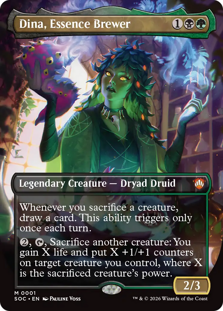 Dina, Essence Brewer (Borderless) [Secrets of Strixhaven Commander] - Destination Retro