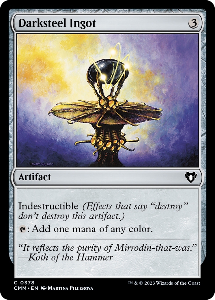 Darksteel Ingot [Commander Masters] - Destination Retro