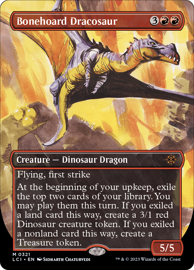 Bonehoard Dracosaur (Borderless) [The Lost Caverns of Ixalan] - Destination Retro