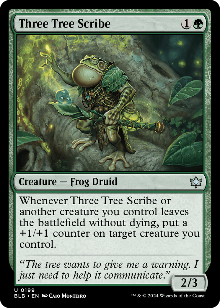 Three Tree Scribe [Bloomburrow] - Destination Retro