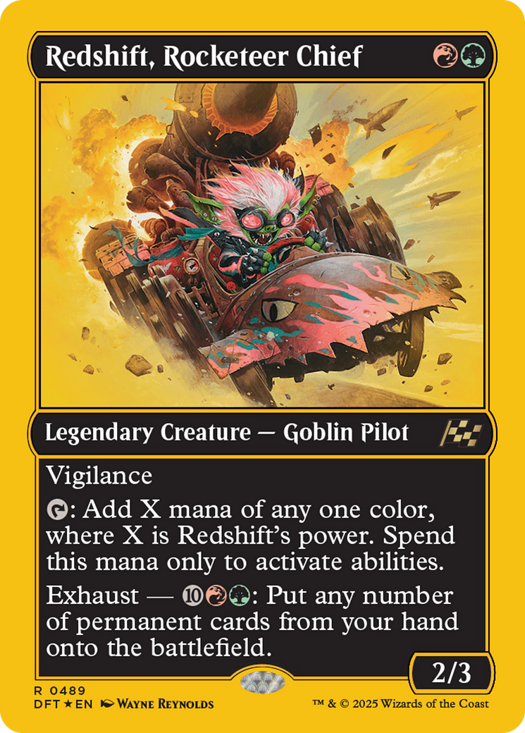 Redshift, Rocketeer Chief (First-Place Foil) [Aetherdrift] - Destination Retro