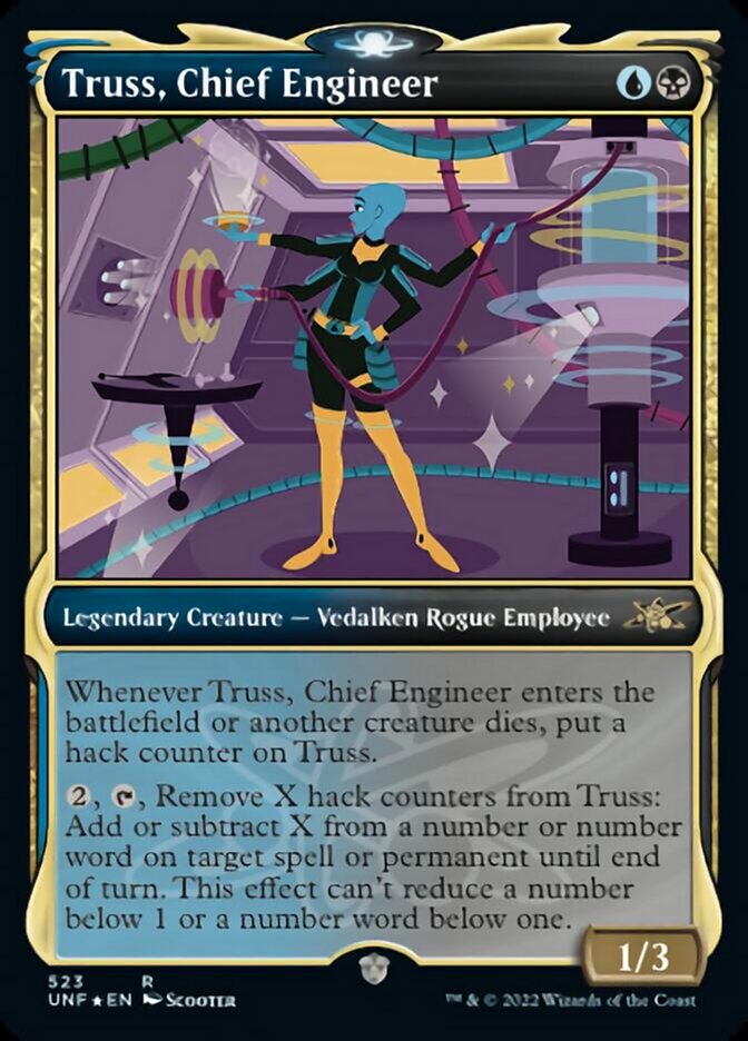 Truss, Chief Engineer (Showcase) (Galaxy Foil) [Unfinity] - Destination Retro