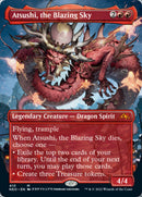 Atsushi, the Blazing Sky (Borderless Alternate Art) [Kamigawa: Neon Dynasty] - Destination Retro