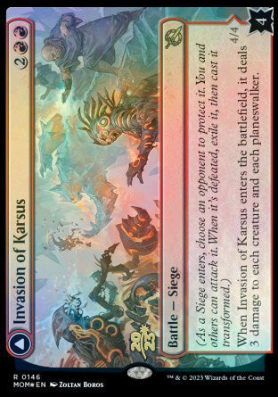Invasion of Karsus // Refraction Elemental [March of the Machine Prerelease Promos] - Destination Retro
