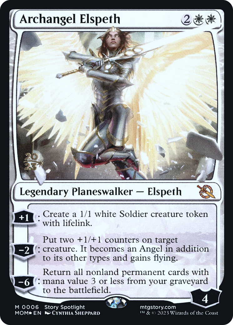 Archangel Elspeth [March of the Machine Prerelease Promos] - Destination Retro