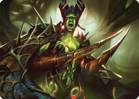 Maze's Mantle Art Card [Phyrexia: All Will Be One Art Series] - Destination Retro
