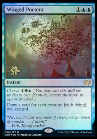 Winged Portent [Innistrad: Crimson Vow Prerelease Promos] - Destination Retro