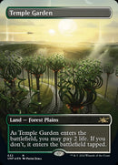 Temple Garden (Borderless) (Galaxy Foil) [Unfinity] - Destination Retro