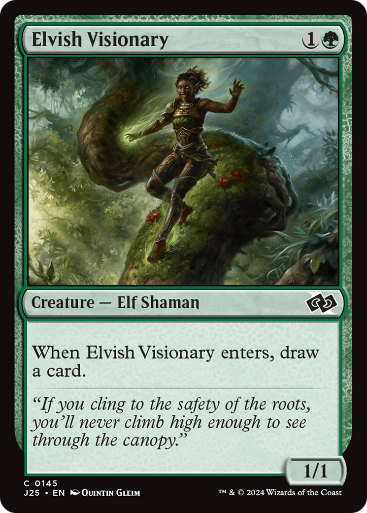 Elvish Visionary [Foundations Jumpstart] - Destination Retro