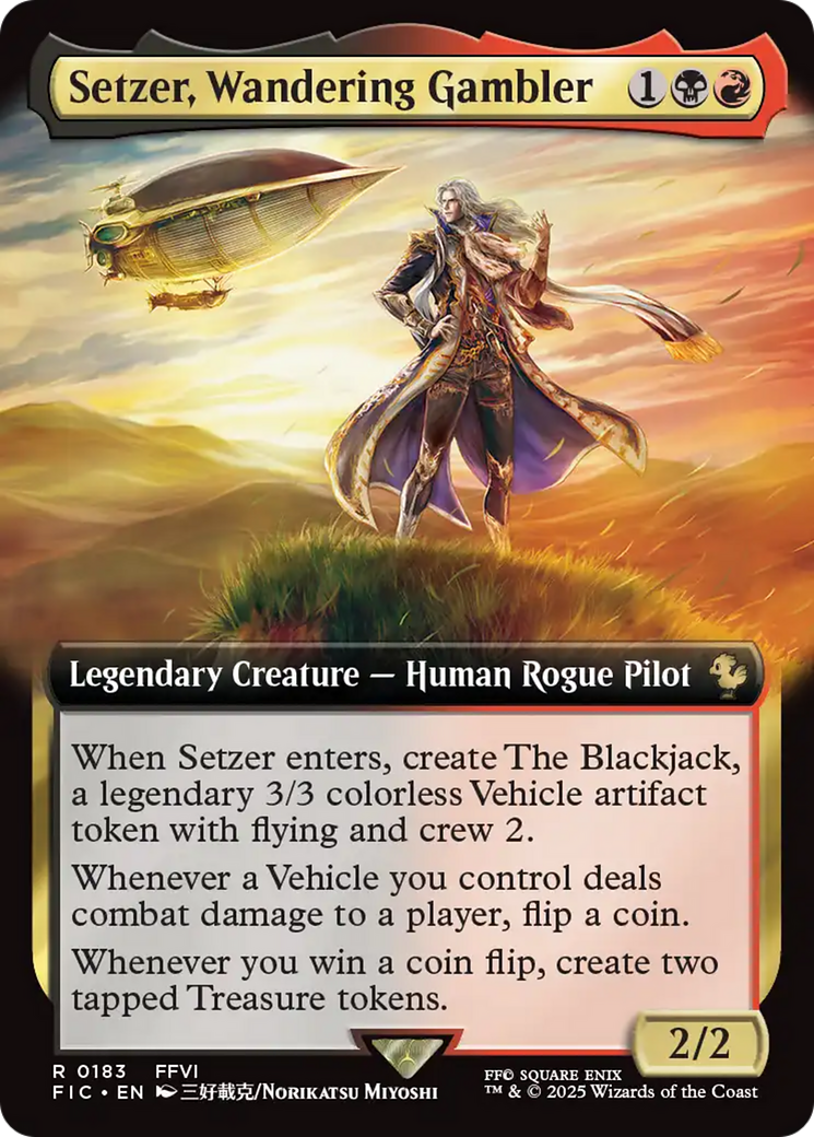 Setzer, Wandering Gambler (Extended Art) [FINAL FANTASY Commander] - Destination Retro