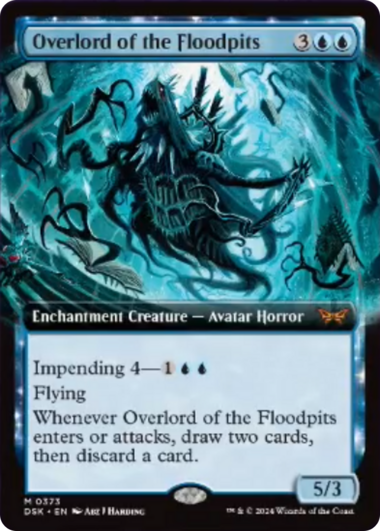 Overlord of the Floodpits (Extended Art) [Duskmourn: House of Horror] - Destination Retro
