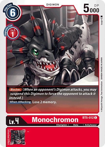 Monochromon [BT5-012] [Battle of Omni] - Destination Retro