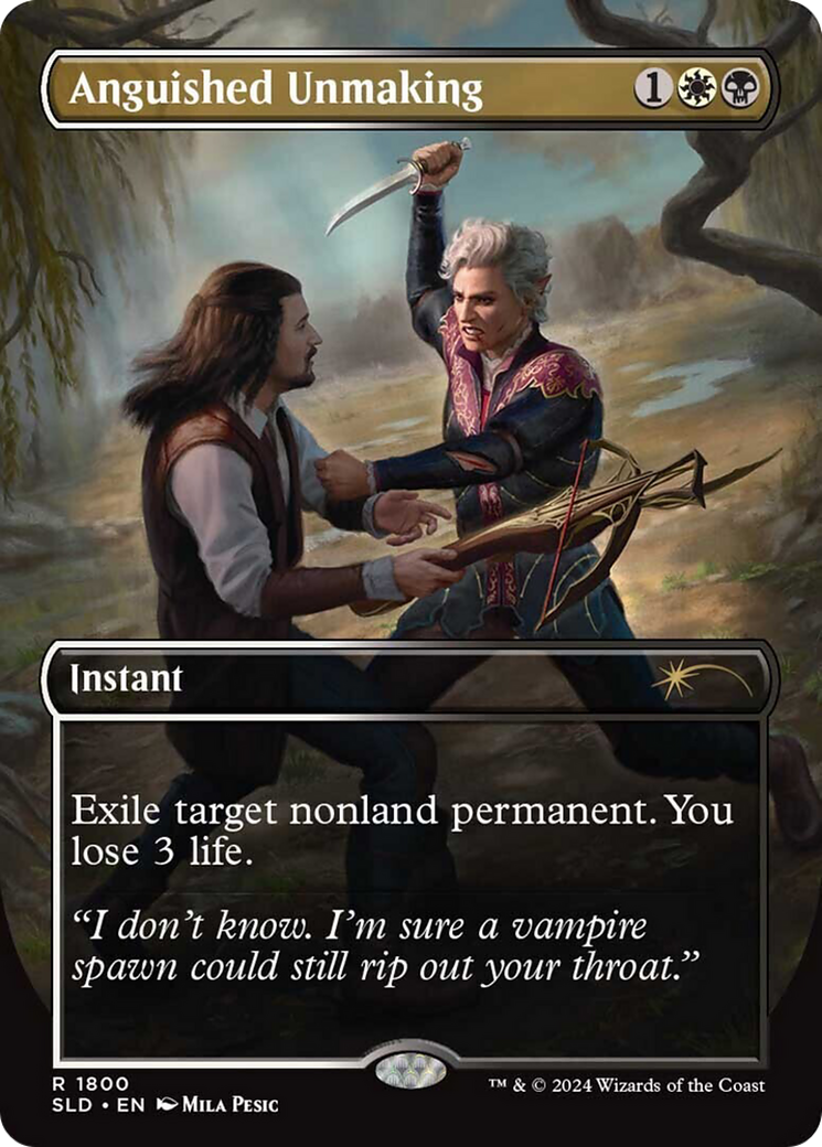 Anguished Unmaking (1800) (Rainbow Foil) [Secret Lair Drop Series] - Destination Retro
