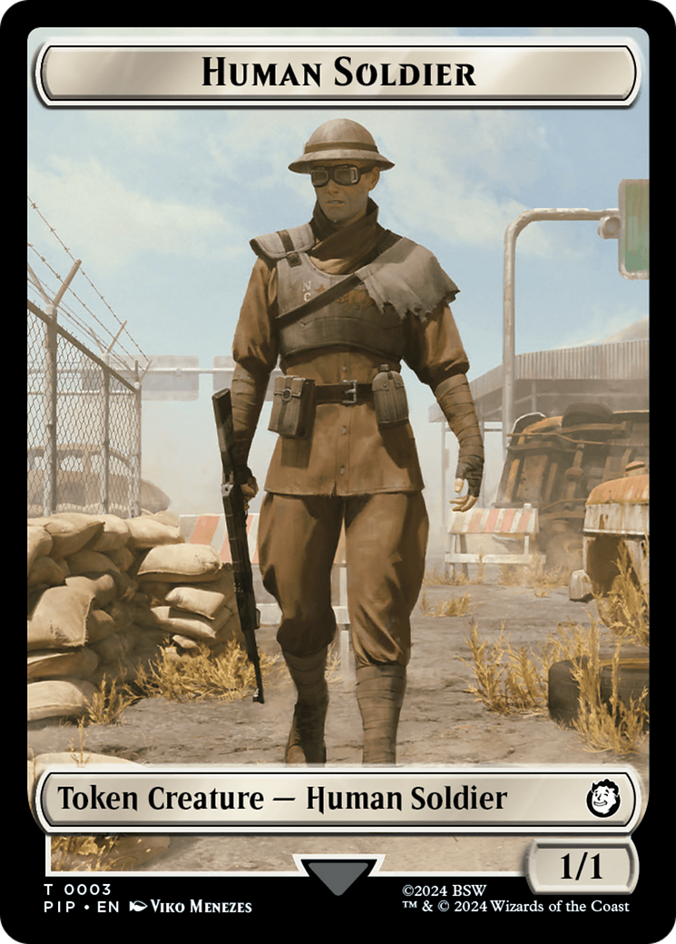 Soldier (004) // Human Soldier Double-Sided Token [Fallout Tokens] - Destination Retro