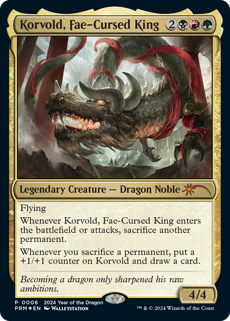 Korvold, Fae-Cursed King (Year of the Dragon 2024) [Standard Showdown Promos] - Destination Retro